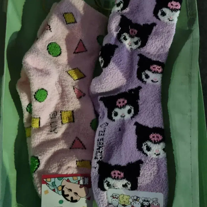[BUNJANG] Sanrio Crayon Shin-chan Kuromi Hangyodon Socks / 새상품) 산리오 짱구는못말려 쿠로미 한교동 짱구 수면양말 양말 패션양말
