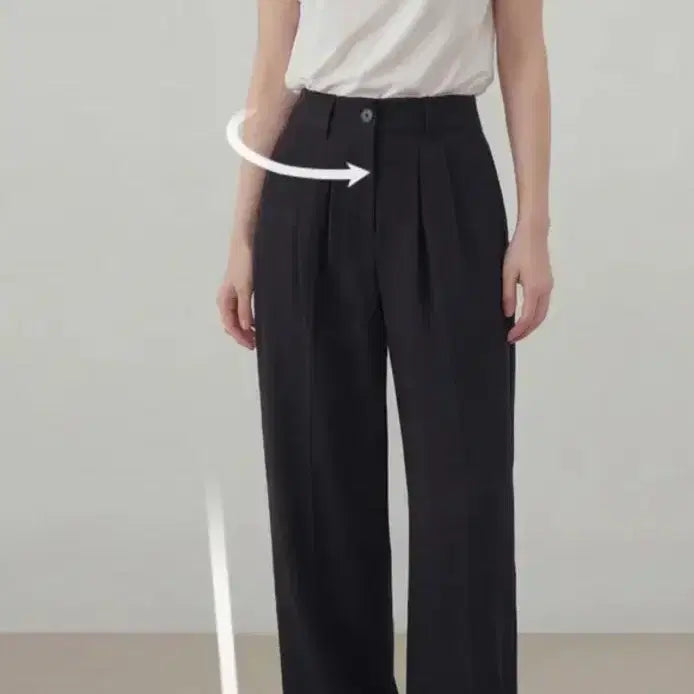 [BUNJANG] Ably Wide Slacks Pants / 에이블리 와이드 슬랙스 바지