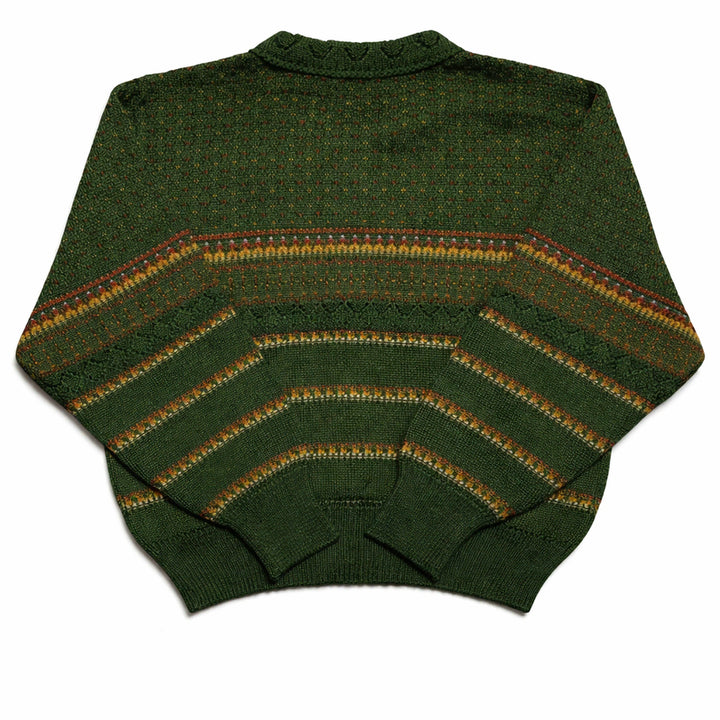 [BUNJANG] CLUB LACROSSE Nordic Pattern Knit Cardigan / JPN 80s~90s 일본 빈티지 레트로 모리걸 노르딕 패턴 니트 가디건