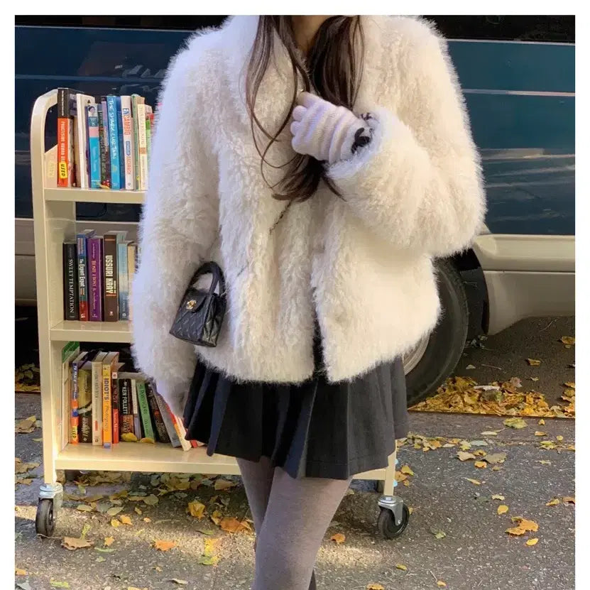 [BUNJANG] The Wish Shop Leeds Noel Shearling Fur Jacket / 더위시 샵리즈 leeds 노엘 시어링 퍼자켓