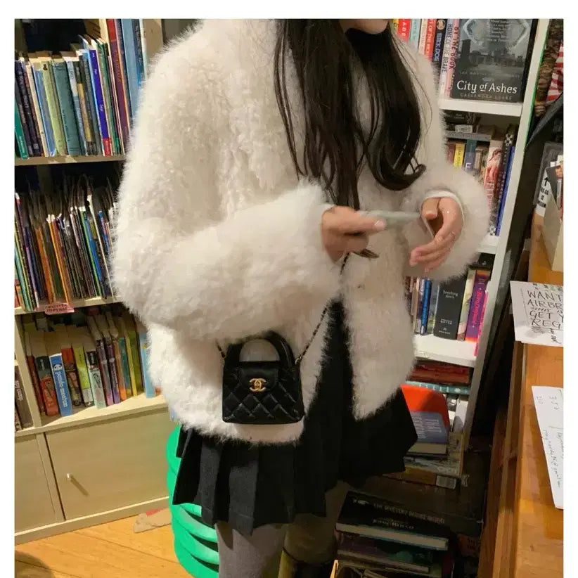 [BUNJANG] The Wish Shop Leeds Noel Shearling Fur Jacket / 더위시 샵리즈 leeds 노엘 시어링 퍼자켓