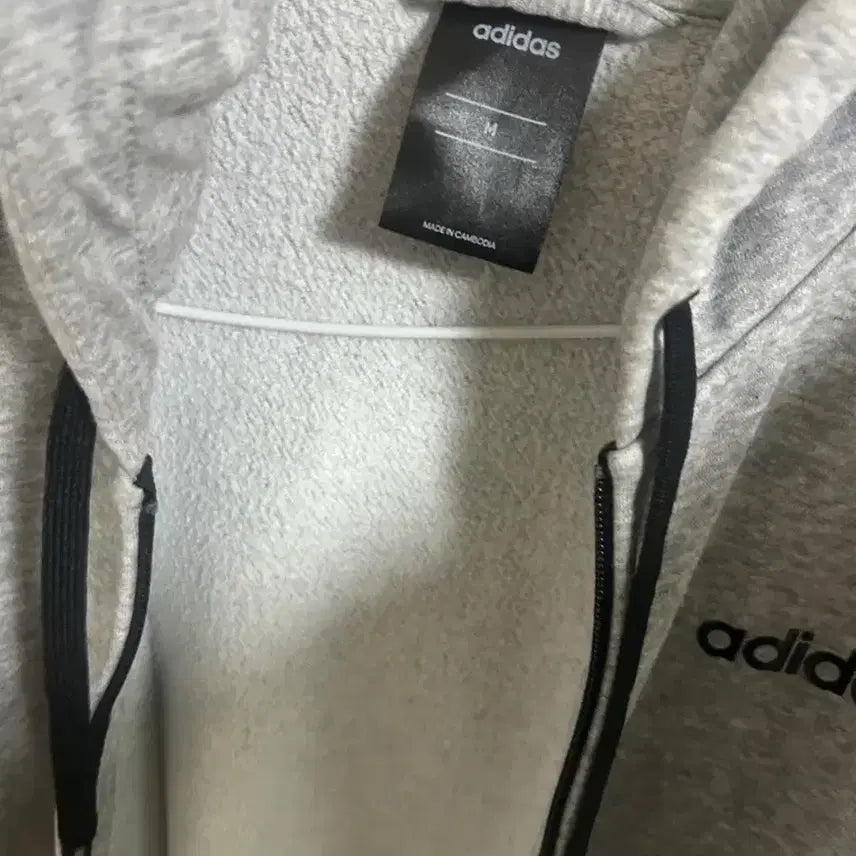 [BUNJANG] Adidas Gray Hoodie Zip-up / 아디다스 회색 후드집업