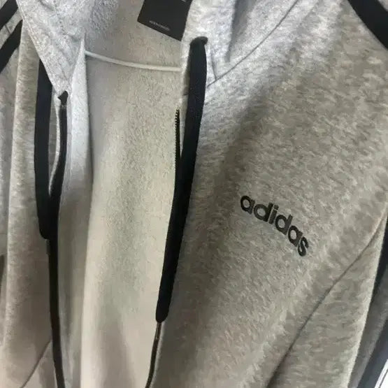 [BUNJANG] Adidas Gray Hoodie Zip-up / 아디다스 회색 후드집업