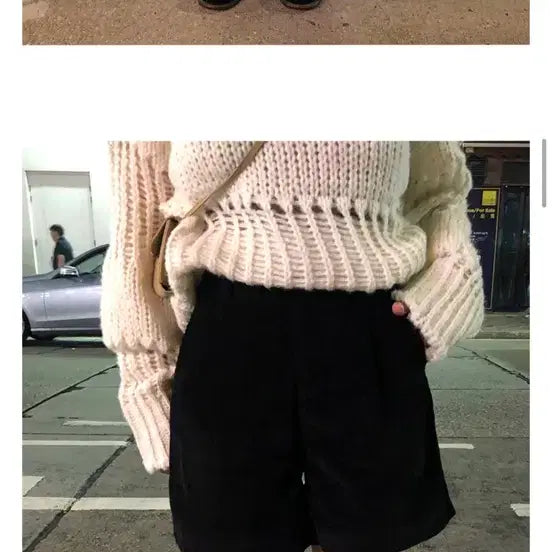[BUNJANG] Morearound Corduroy Pleated Shorts / 모어라운드 팬츠.스커트 데어 코듀로이 숏 팬츠 플리츠 블랙