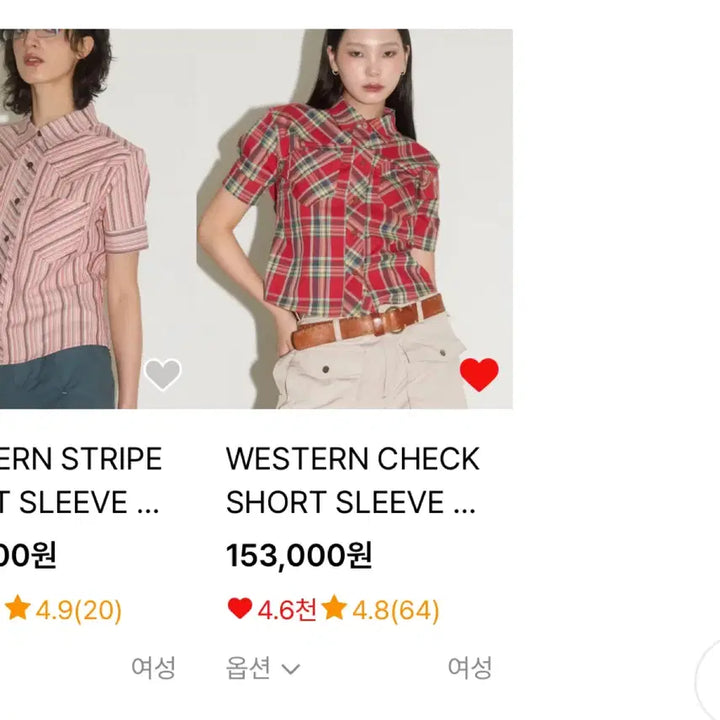[BUNJANG] Heretic Western Checkered Shirt Red / 헤레틱 웨스턴 체크 셔츠 레드