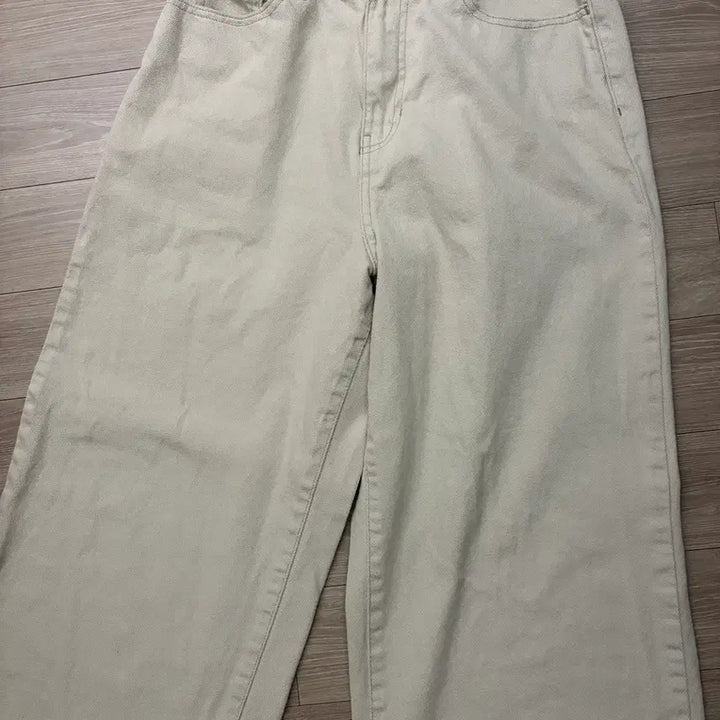 [BUNJANG] 8 Seconds Ivory Cotton Pants / 에잇세컨즈 아이보리 코튼 팬트