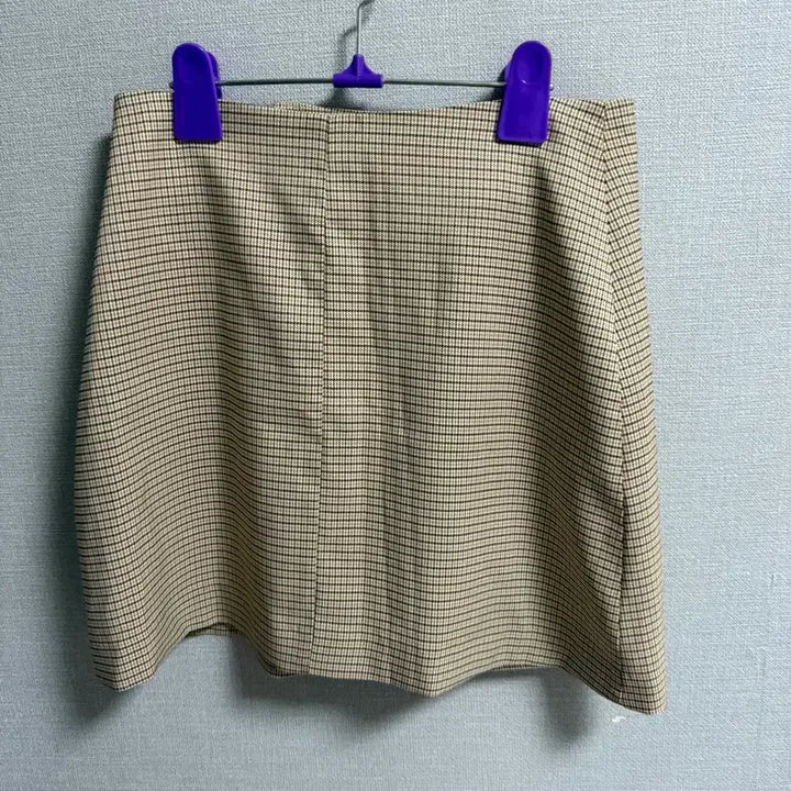 [BUNJANG] Wrap Check Skirt / 허리단면34-5 랩 체크 스커트
