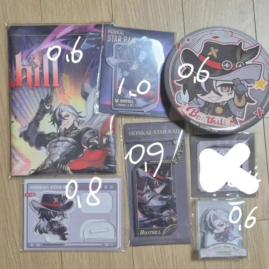 [BUNJANG] Honkai: Star Rail Boothill Acrylic Keychain, Can Badge, Towel / 스타레일 부트힐 굿즈 아크릴 키링 캔뱃지 타올