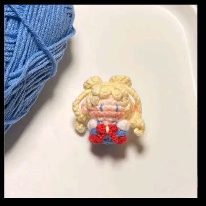 [BUNJANG] Sailor Moon Hand-knitted Keychain / #미니세일러문 손뜨개키링#