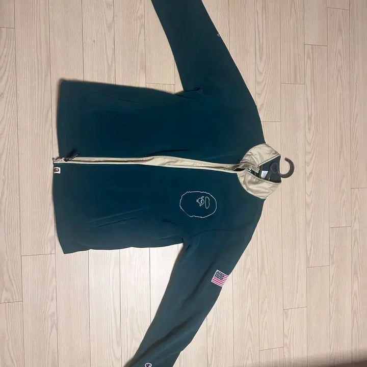 [BUNJANG] Champion BAPE Fleece Jacket / 베이프 챔피온 콜라보 플리스 자켓