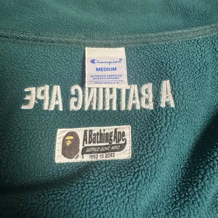 [BUNJANG] Champion BAPE Fleece Jacket / 베이프 챔피온 콜라보 플리스 자켓