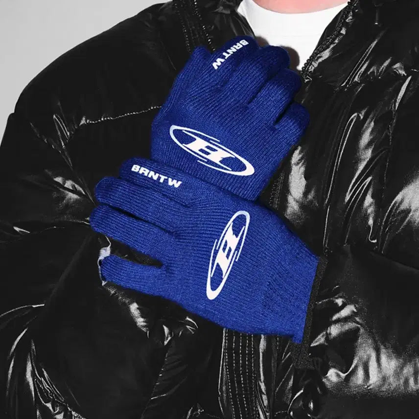 [BUNJANG] Born to Win SYMBOL B KNIT GLOVE [BLUE] / 본투윈 장갑 새상품 SYMBOL B KNIT GLOVE [BLUE]