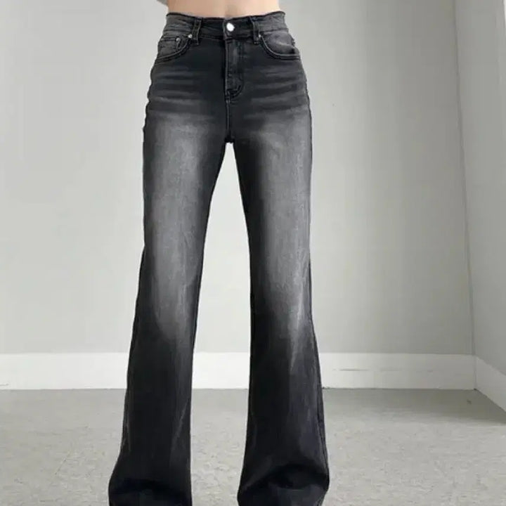 [BUNJANG] Fitsee Ditto Slim Bootcut Washed Pants / 에이블리 핏시 디토 슬림 부츠컷 워싱 팬츠