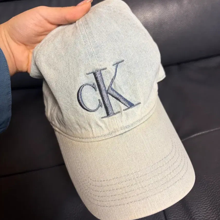 [BUNJANG] Calvin Klein Denim Ball Cap / 캘빈클라인 데님 볼 캡 모자