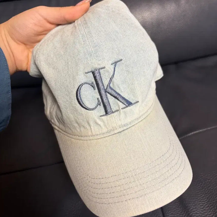 [BUNJANG] Calvin Klein Denim Ball Cap / 캘빈클라인 데님 볼 캡 모자