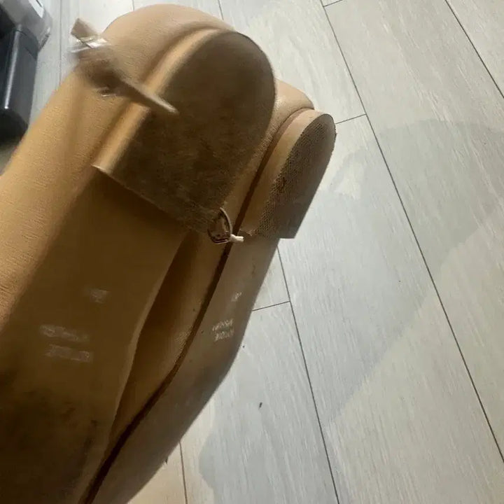 [BUNJANG] JEPYUNG Mishura Beige Flat Shoes / 제평 수제화 베이지 미슈라 235사이즈 플랫슈즈