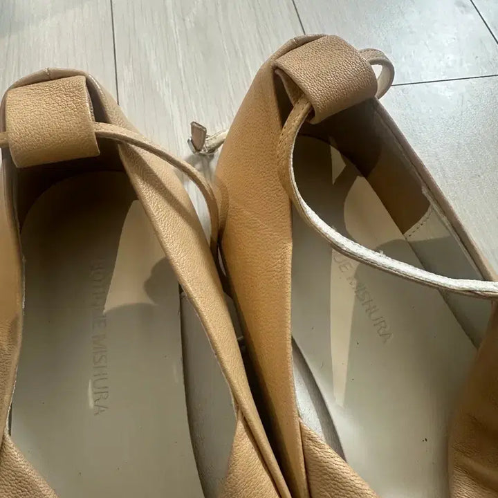 [BUNJANG] JEPYUNG Mishura Beige Flat Shoes / 제평 수제화 베이지 미슈라 235사이즈 플랫슈즈