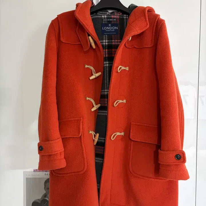 [BUNJANG] London Tradition Orange Duffle Coat / 런던트레디션 오렌지 더플코트