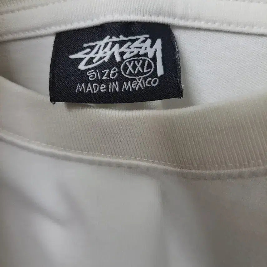 [BUNJANG] Stussy Cat Print T-shirt White / 스투시 고양이 프린팅 반팔 티셔츠 화이트