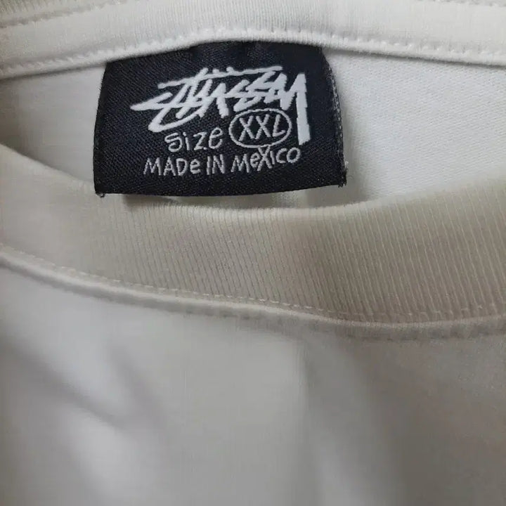 [BUNJANG] Stussy Cat Print T-shirt White / 스투시 고양이 프린팅 반팔 티셔츠 화이트