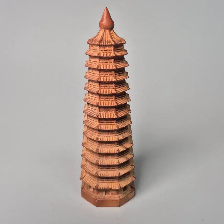 [BUNJANG] Wooden Mun-chang Pagoda Set Antique Collection / 목제 문창탑 3점 일괄 골동품 고미술품 수집품 탑 불교 풍수