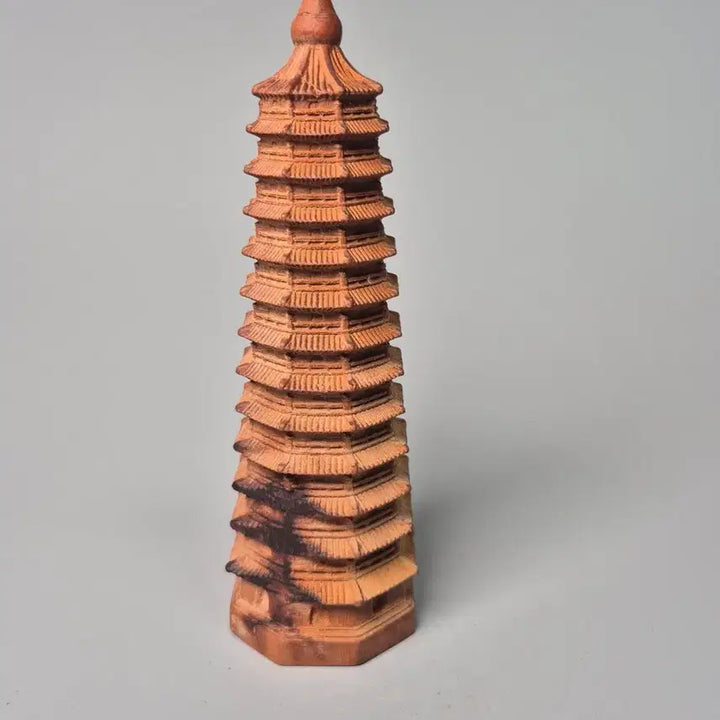 [BUNJANG] Wooden Mun-chang Pagoda Set Antique Collection / 목제 문창탑 3점 일괄 골동품 고미술품 수집품 탑 불교 풍수