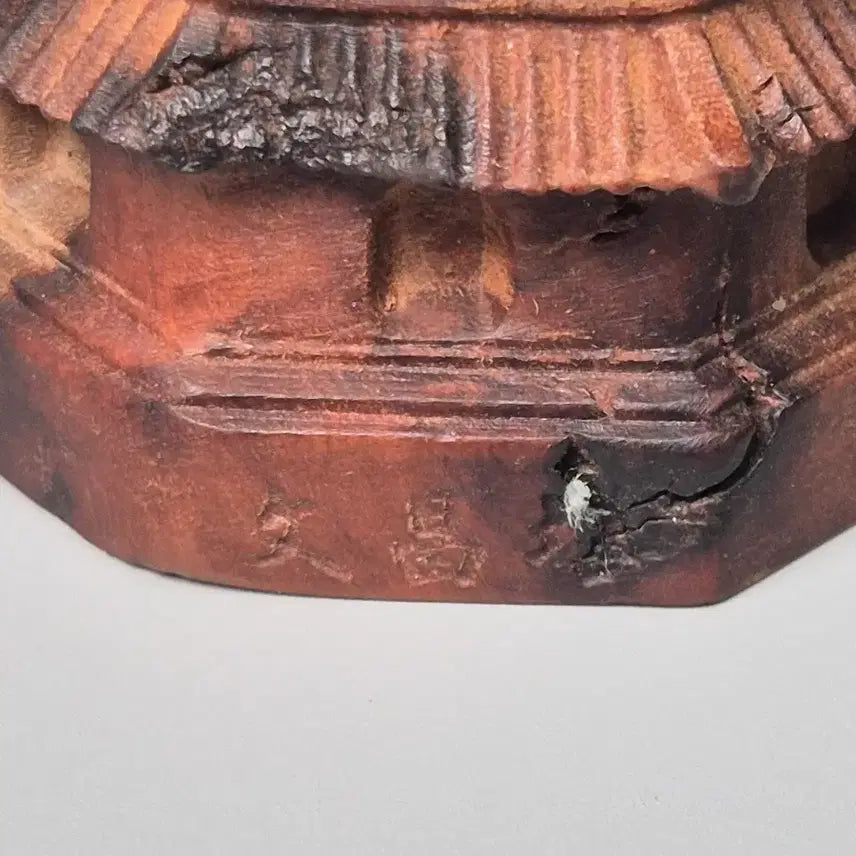 [BUNJANG] Wooden Mun-chang Pagoda Set Antique Collection / 목제 문창탑 3점 일괄 골동품 고미술품 수집품 탑 불교 풍수