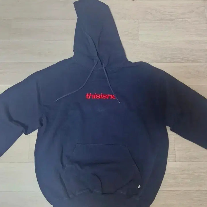[BUNJANG] thisisneverthat Navy Hoodie / 디스이즈네버댓 네이비 후드티