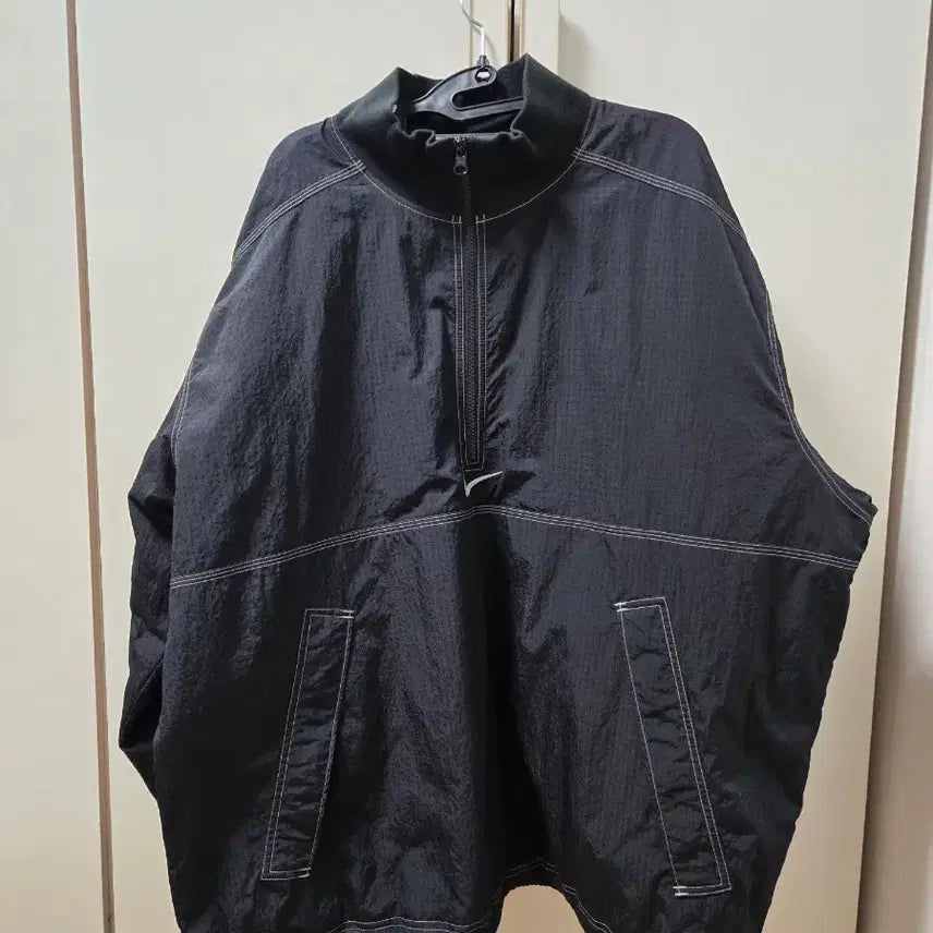 [BUNJANG] Nike Supreme Ripstop Pullover Black (XL) / 나이키 슈프림 립스탑 풀오버 블랙(XL)