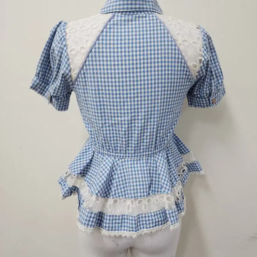 [BUNJANG] Liz Lisa Vintage Peplum Blouse / 리즈리사 빈티지 페플럼 블라우스