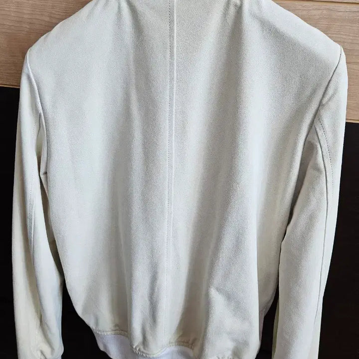 [BUNJANG] K-Way Suede Bomber Jacket Ivory / K-Way 스웨이드 봄버 자켓 아이보리