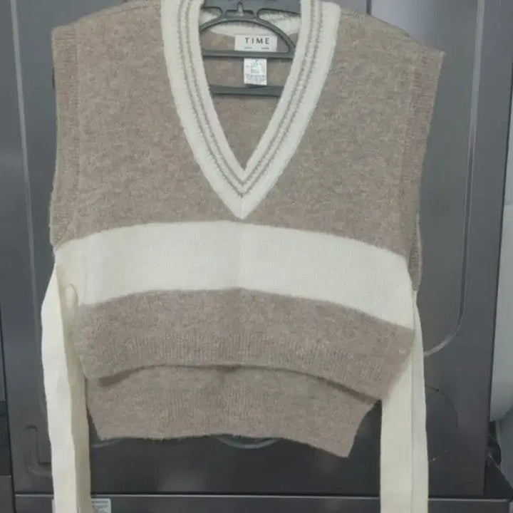 [BUNJANG] TIME Alpaca Blend Knit Vest / 타임 알파카블렌디드 니트 베스트