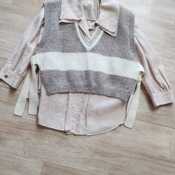 [BUNJANG] TIME Alpaca Blend Knit Vest / 타임 알파카블렌디드 니트 베스트