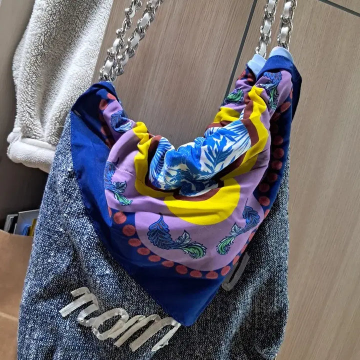 [BUNJANG] No matter Scarf Two-sided Bag / 노메터 스카프 양면백