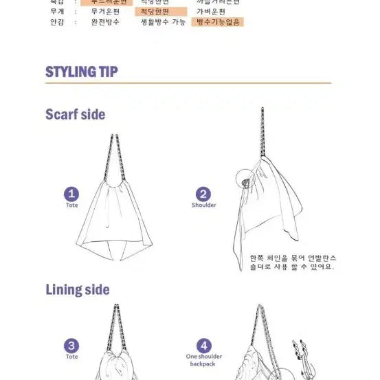 [BUNJANG] No matter Scarf Two-sided Bag / 노메터 스카프 양면백