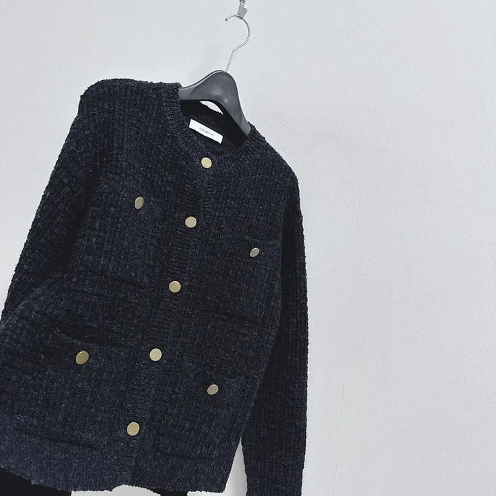 [BUNJANG] NilbyP Tweed Knit Cardigan Jacket / 닐바이피 트위드 니트 가디건 자켓