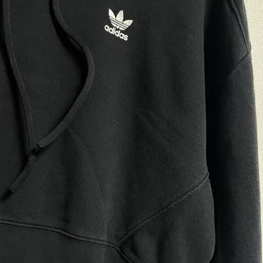 [BUNJANG] Adidas Crop Three-Stripe Hoodie S / 아디다스 크롭 삼선 후드티셔츠 후드티 S