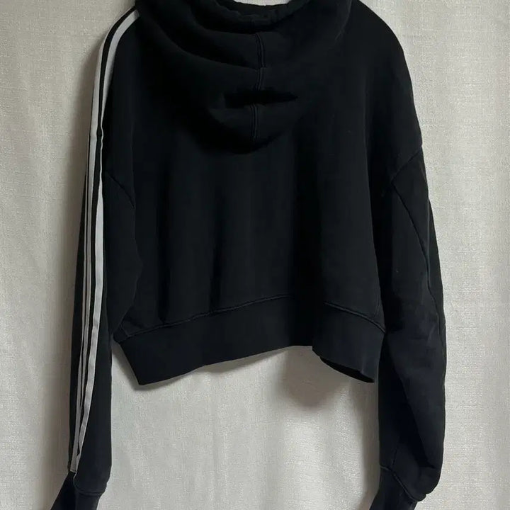 [BUNJANG] Adidas Crop Three-Stripe Hoodie S / 아디다스 크롭 삼선 후드티셔츠 후드티 S