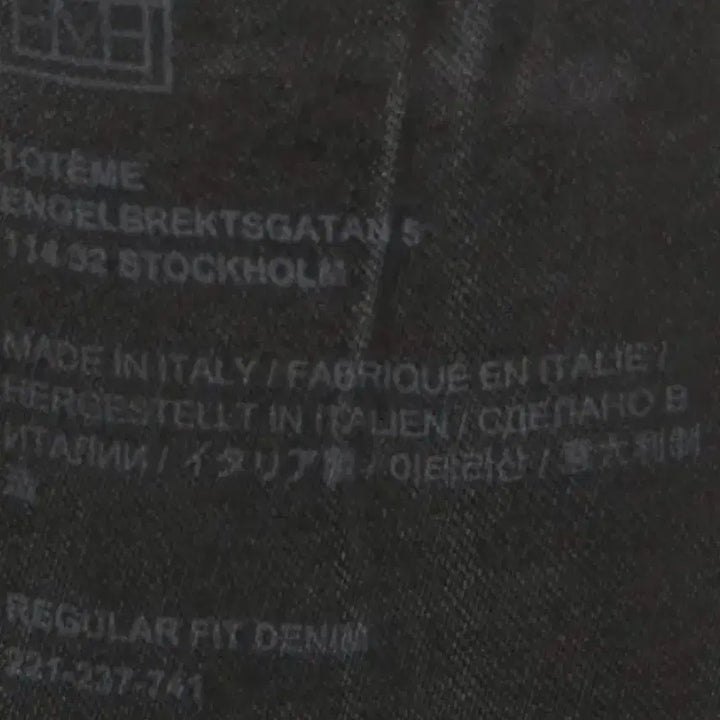 [BUNJANG] Toteme Regular Fit Denim 25 / Toteme 토템 레귤러핏 데님 블랙 25