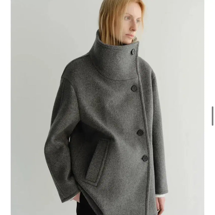 [BUNJANG] EAAH HAYES HALF COAT (Grey) / 새상품)이아 하프 코트 EAAH HAYES HALF COAT (GREY)