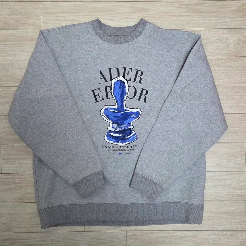 [BUNJANG] ATEEZ Ader Error Portrait Sweatshirt / 아더에러 맨투맨 그레이 A1