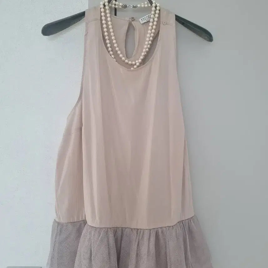 [BUNJANG] Brunello Cucinelli Peach Sleeveless Top / 정품 브루넬로 쿠치넬리 연피치컬러 탑