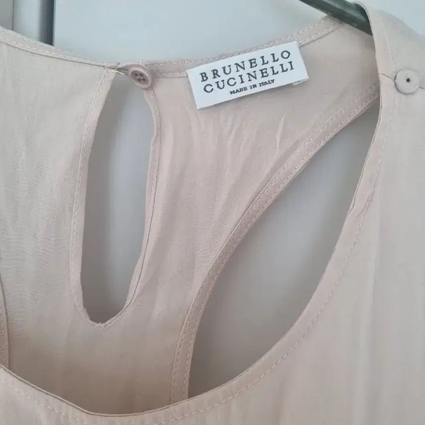 [BUNJANG] Brunello Cucinelli Peach Sleeveless Top / 정품 브루넬로 쿠치넬리 연피치컬러 탑