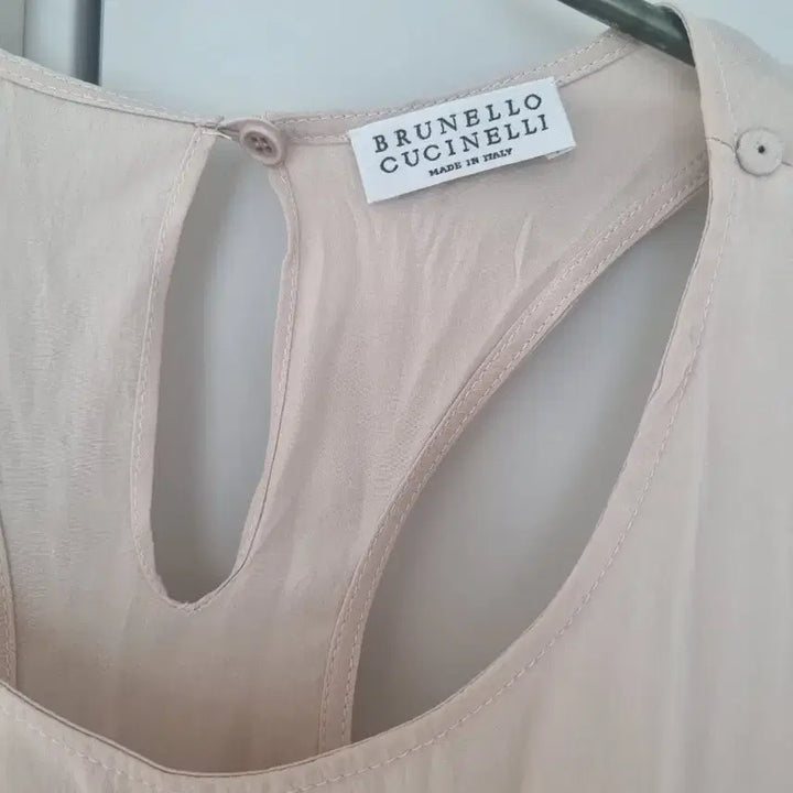[BUNJANG] Brunello Cucinelli Peach Sleeveless Top / 정품 브루넬로 쿠치넬리 연피치컬러 탑