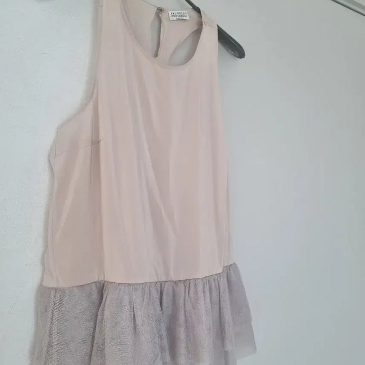 [BUNJANG] Brunello Cucinelli Peach Sleeveless Top / 정품 브루넬로 쿠치넬리 연피치컬러 탑