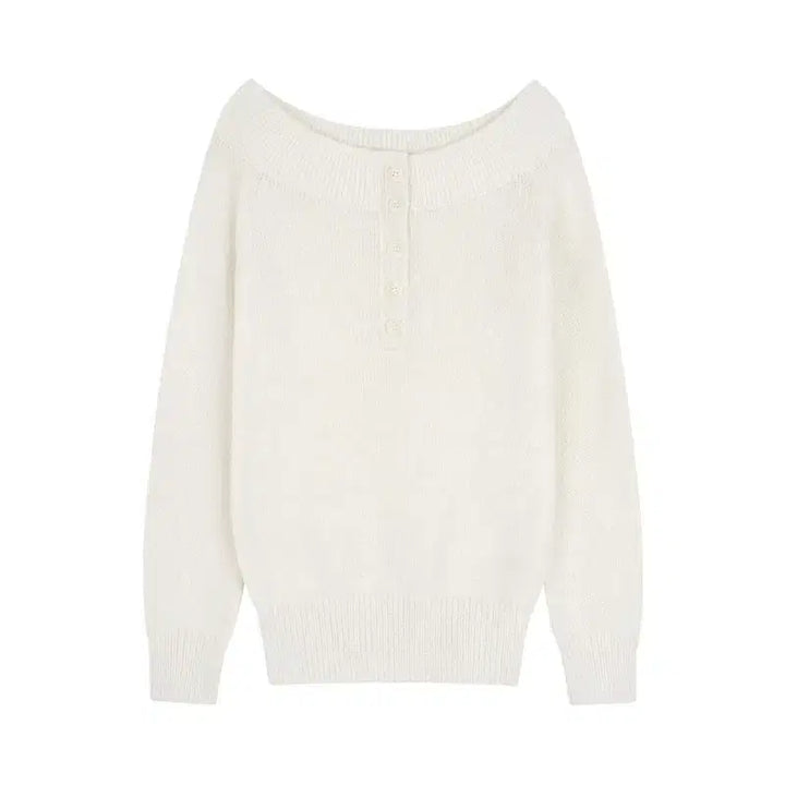 [BUNJANG] Lillykotz Mellow Knit Ivory Sweater / 릴리코츠 Mellow Knit 아이보리