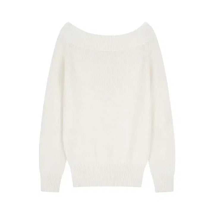 [BUNJANG] Lillykotz Mellow Knit Ivory Sweater / 릴리코츠 Mellow Knit 아이보리