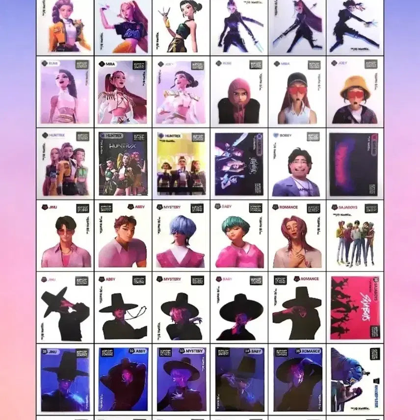 [BUNJANG] GS25 Kdeheon Sticker Set (Full Set) / GS25 케데헌 띠부씰 전종