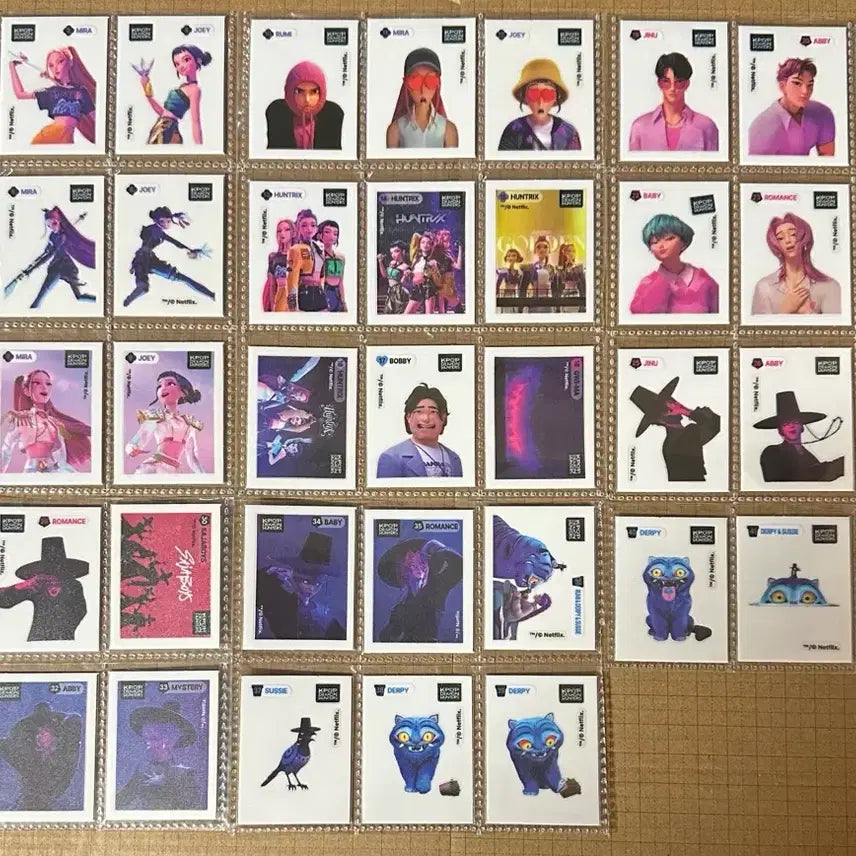 [BUNJANG] GS25 Kdeheon Sticker Set (Full Set) / GS25 케데헌 띠부씰 전종