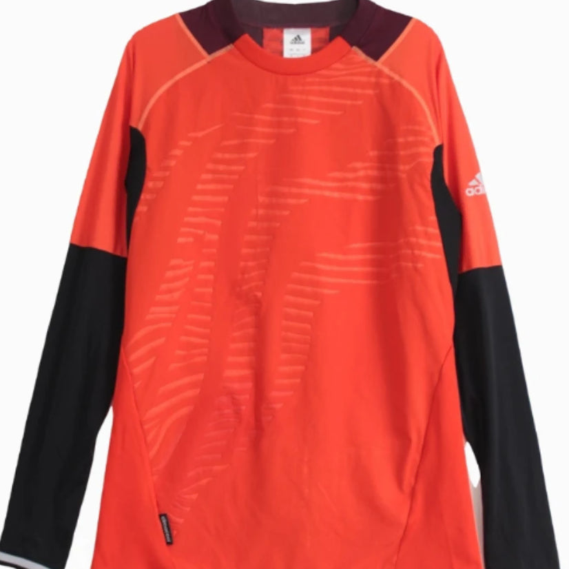 [BUNJANG] Adidas Long Sleeve Training Shirt (Orange/Black, L) / 남자 아디다스 기능성 롱슬리브 L 오렌지 블랙 트레이닝팝니다.